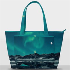 Blue And Green Sky And Mountain Back Pocket Shoulder Bag 