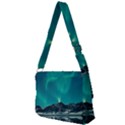 Blue And Green Sky And Mountain Full Print Messenger Bag (L) View2