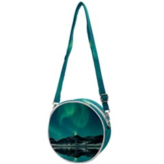 Blue And Green Sky And Mountain Crossbody Circle Bag by Jancukart