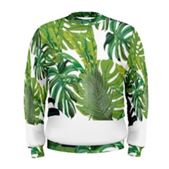 Tropical Jungle Leaf T- Shirt J U N G L E T R O P I C A L P A T T E R N T- Shirt Men s Sweatshirt by maxcute