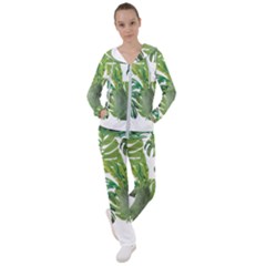 Tropical Jungle Leaf T- Shirt J U N G L E T R O P I C A L P A T T E R N T- Shirt Women s Tracksuit by maxcute