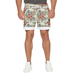 Tropical T- Shirt Tropical Attractive Floral T- Shirt Men s Runner Shorts by maxcute