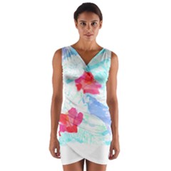 Tropical T- Shirt Tropical Attractive Forest T- Shirt Wrap Front Bodycon Dress by maxcute