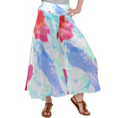 Tropical T- Shirt Tropical Attractive Forest T- Shirt Satin Palazzo Pants by maxcute