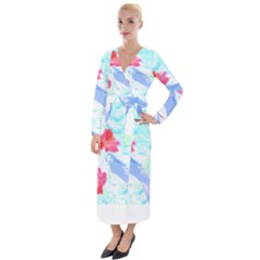 Tropical T- Shirt Tropical Attractive Forest T- Shirt Velvet Maxi Wrap Dress by maxcute