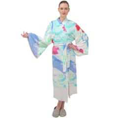 Tropical T- Shirt Tropical Attractive Forest T- Shirt Maxi Velour Kimono by maxcute