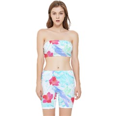 Tropical T- Shirt Tropical Attractive Forest T- Shirt Stretch Shorts And Tube Top Set by maxcute