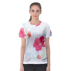 Tropical T- Shirt Tropical Beautiful Meadow T- Shirt Women s Sport Mesh Tee