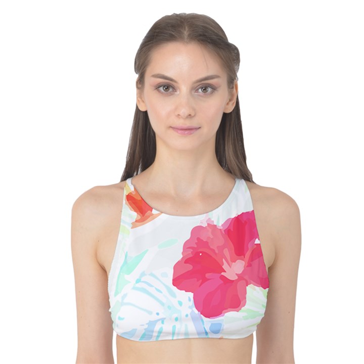 Tropical T- Shirt Tropical Beautiful Meadow T- Shirt Tank Bikini Top