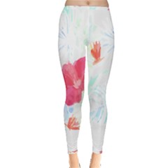 Tropical T- Shirt Tropical Beautiful Meadow T- Shirt Inside Out Leggings by maxcute