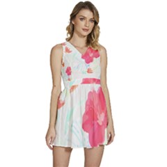 Tropical T- Shirt Tropical Beautiful Meadow T- Shirt Sleeveless High Waist Mini Dress