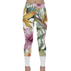 Tropical T- Shirt Tropical Bloom Decor T- Shirt Classic Yoga Leggings by maxcute