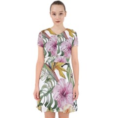 Tropical T- Shirt Tropical Bloom Decor T- Shirt Adorable In Chiffon Dress by maxcute