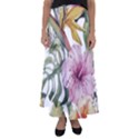 Tropical T- Shirt Tropical Bloom Decor T- Shirt Flared Maxi Skirt View1