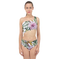 Tropical T- Shirt Tropical Bloom Decor T- Shirt Spliced Up Two Piece Swimsuit by maxcute