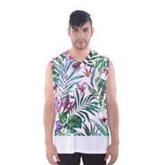 Tropical T- Shirt Tropical Bloom Wool Flowers T- Shirt Men s Basketball Tank Top