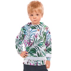 Tropical T- Shirt Tropical Bloom Wool Flowers T- Shirt Kids  Hooded Pullover