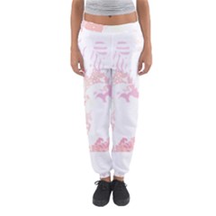 Tropical T- Shirt Tropical Bright Shrimp Flower T- Shirt Women s Jogger Sweatpants by maxcute