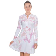 Tropical T- Shirt Tropical Bright Shrimp Flower T- Shirt Long Sleeve Panel Dress by maxcute