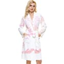 Tropical T- Shirt Tropical Bright Shrimp Flower T- Shirt Long Sleeve Velour Robe View1