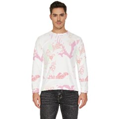 Tropical T- Shirt Tropical Bright Shrimp Flower T- Shirt Men s Fleece Sweatshirt