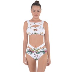 Tropical T- Shirt Tropical Bright Woods T- Shirt Bandaged Up Bikini Set  by maxcute