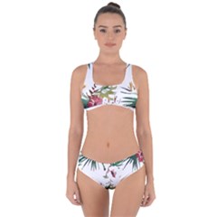 Tropical T- Shirt Tropical Bright Woods T- Shirt Criss Cross Bikini Set by maxcute