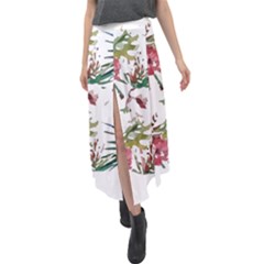 Tropical T- Shirt Tropical Bright Woods T- Shirt Velour Split Maxi Skirt by maxcute