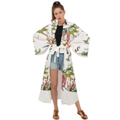 Tropical T- Shirt Tropical Bright Woods T- Shirt Maxi Kimono by maxcute