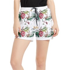 Tropical T- Shirt Tropical Bright Woods T- Shirt Women s Runner Shorts by maxcute