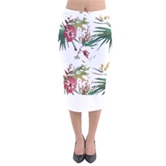 Tropical T- Shirt Tropical Charming Hissing T- Shirt Velvet Midi Pencil Skirt by maxcute