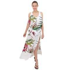 Tropical T- Shirt Tropical Charming Hissing T- Shirt Maxi Chiffon Cover Up Dress by maxcute