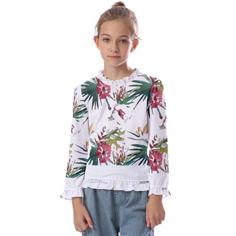 Tropical T- Shirt Tropical Charming Hissing T- Shirt Kids  Frill Detail Tee by maxcute