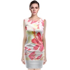 Tropical T- Shirt Tropical Creative Hawaiian T- Shirt Classic Sleeveless Midi Dress by maxcute