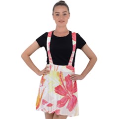 Tropical T- Shirt Tropical Creative Hawaiian T- Shirt Velvet Suspender Skater Skirt by maxcute