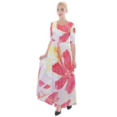 Tropical T- Shirt Tropical Creative Hawaiian T- Shirt Half Sleeves Maxi Dress by maxcute