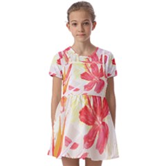 Tropical T- Shirt Tropical Creative Hawaiian T- Shirt Kids  Short Sleeve Pinafore Style Dress by maxcute