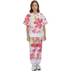 Tropical T- Shirt Tropical Creative Hawaiian T- Shirt Kids  Tee And Pants Sports Set by maxcute