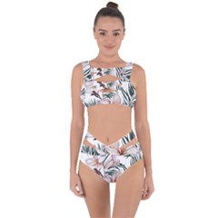 Tropical T- Shirt Tropical Delicate Bloom T- Shirt Bandaged Up Bikini Set  by maxcute