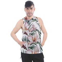 Tropical T- Shirt Tropical Delicate Bloom T- Shirt Men s Sleeveless Hoodie by maxcute