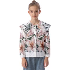 Tropical T- Shirt Tropical Delicate Bloom T- Shirt Kids  Peter Pan Collar Blouse by maxcute