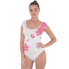 Tropical T- Shirt Tropical Elegant Flourish T- Shirt Short Sleeve Leotard  by maxcute