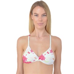 Tropical T- Shirt Tropical Elegant Flourish T- Shirt Reversible Tri Bikini Top by maxcute