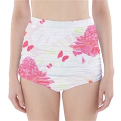 Tropical T- Shirt Tropical Elegant Flourish T- Shirt High-waisted Bikini Bottoms by maxcute