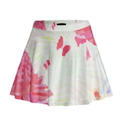 Tropical T- Shirt Tropical Elegant Flourish T- Shirt Mini Flare Skirt by maxcute