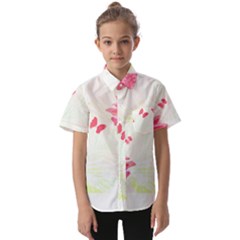 Tropical T- Shirt Tropical Elegant Flourish T- Shirt Kids  Short Sleeve Shirt by maxcute