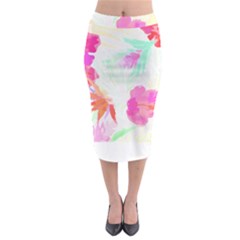 Tropical T- Shirt Tropical Fascinating Foliage T- Shirt Midi Pencil Skirt by maxcute