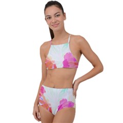 Tropical T- Shirt Tropical Fascinating Foliage T- Shirt High Waist Tankini Set by maxcute