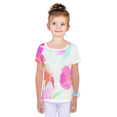 Tropical T- Shirt Tropical Fascinating Foliage T- Shirt Kids  One Piece Tee by maxcute