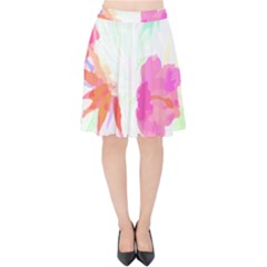 Tropical T- Shirt Tropical Fascinating Foliage T- Shirt Velvet High Waist Skirt by maxcute